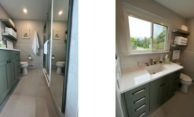 Nature-Inspired Oasis Bathroom near Ann Arbor Michigan